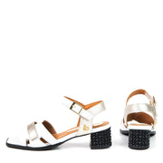 Sandale withney blanc pearl par Glamille