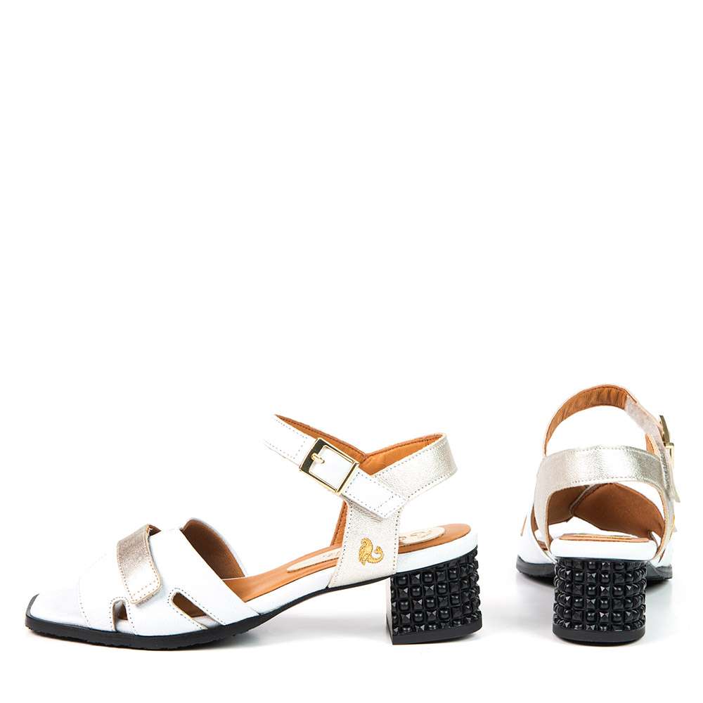 Sandale withney blanc pearl par Glamille
