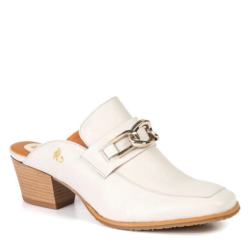 Sabot Gisèle blanc par Glamille