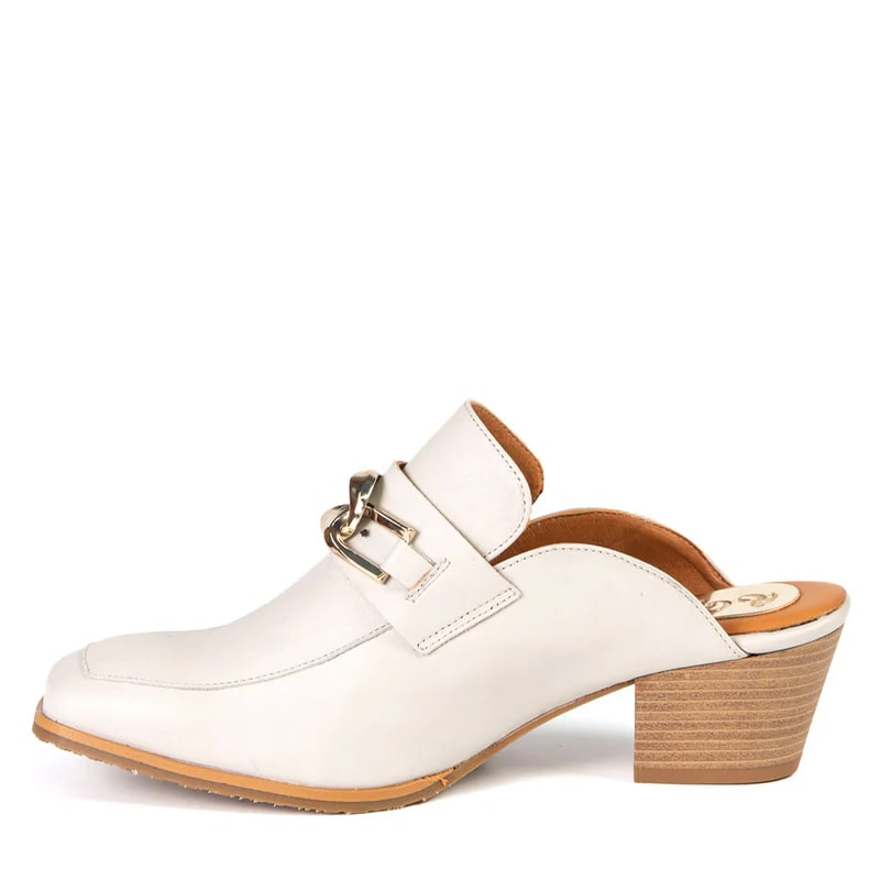 Sabot Gisèle blanc par Glamille