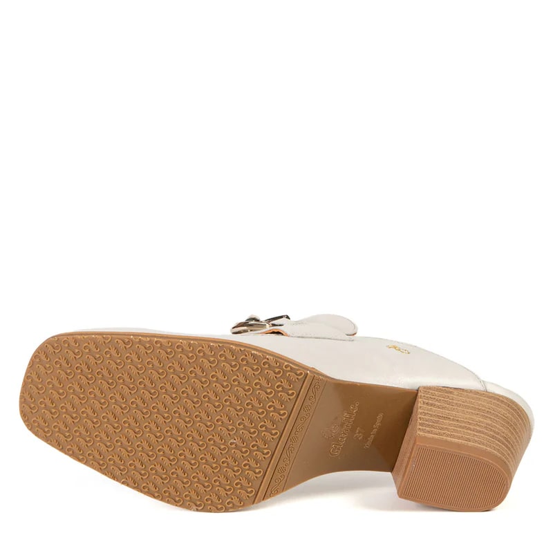 Sabot Gisèle blanc par Glamille