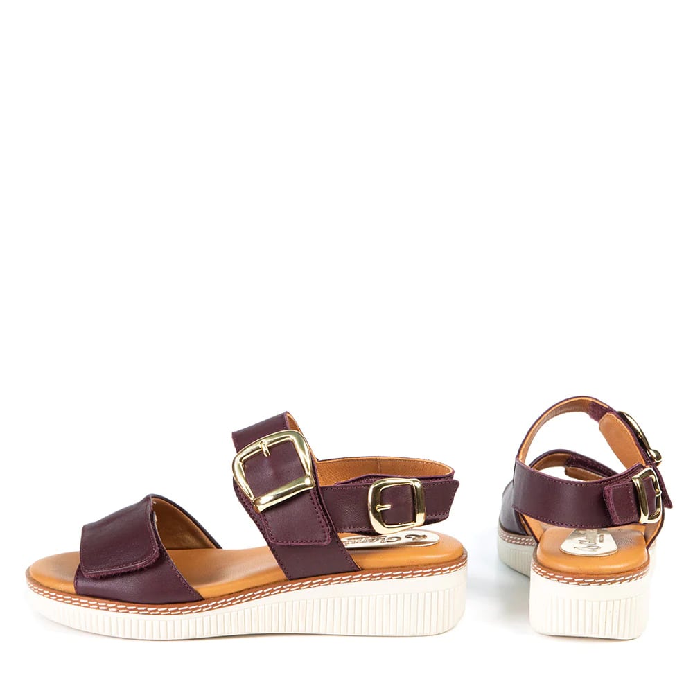 Sandales Jane bourgogne par Glamille