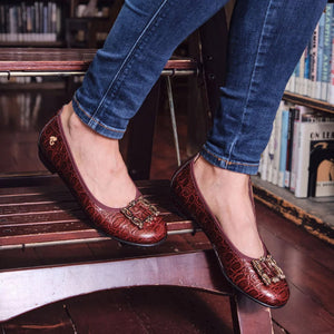 Ballerines Karen bourgogne par Glamille