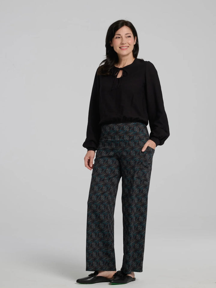 Pantalon Elma turquoise de Kollontaï
