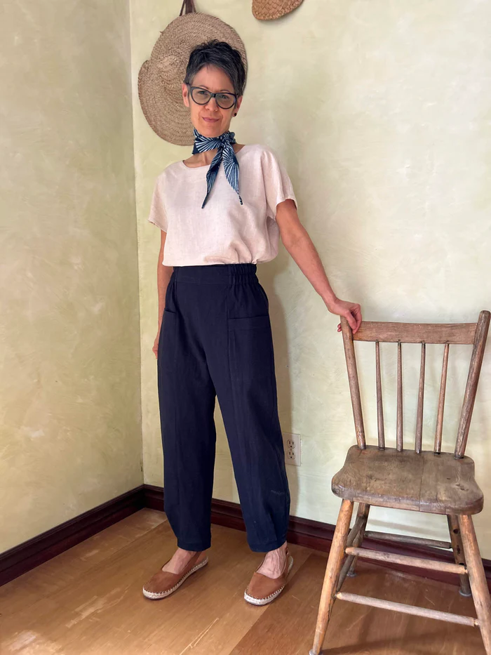 Pantalon Oxalis indigo de Kazak