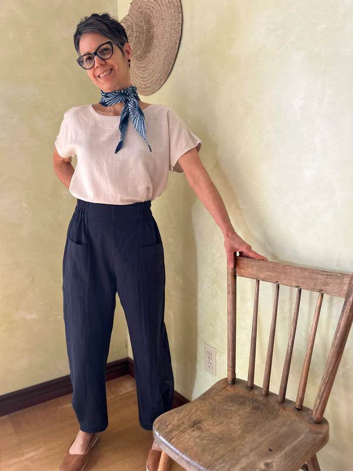 Pantalon Oxalis indigo de Kazak