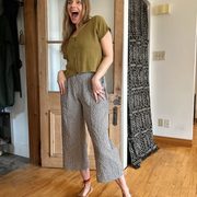Pantalon Pétunia vichy teal de Kazak