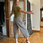 Pantalon Pétunia vichy teal de Kazak