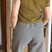 Pantalon Pétunia vichy teal de Kazak