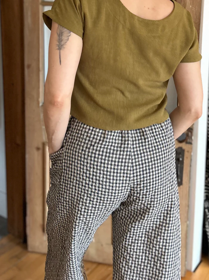 Pantalon Pétunia vichy teal de Kazak