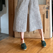 Pantalon Begonia vichy crème de Kazak