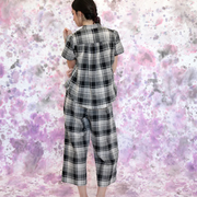 Pantalon tissé Tanaisie carreaux de Eve Lavoie