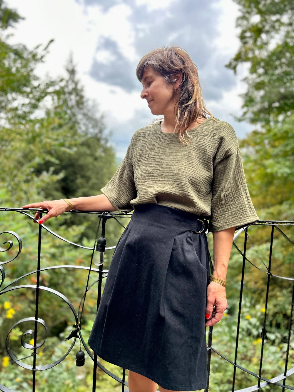 Blouse Cedrus olive de Kazak