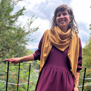 Foulard triangle moutarde de Kazak