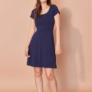Robe Jeanne marine par Cherry Bobin