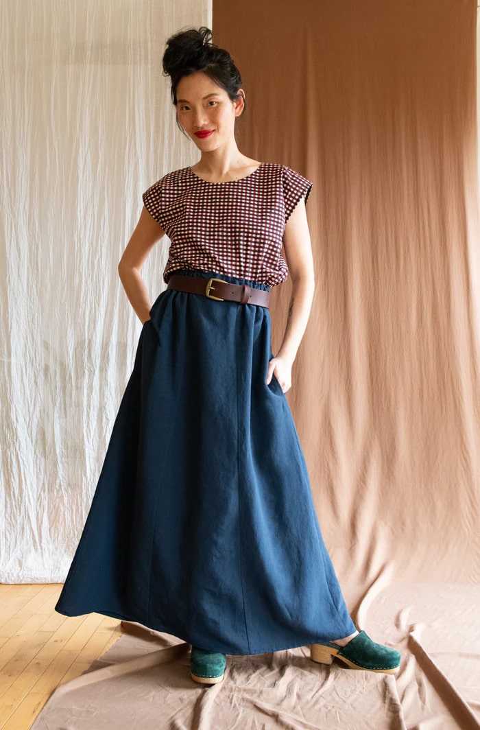 Jupe Verona indigo de Kazak