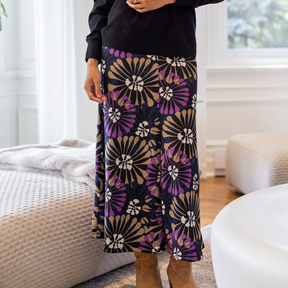 Jupe Hudson floral de Rien ne se perd tout se crée