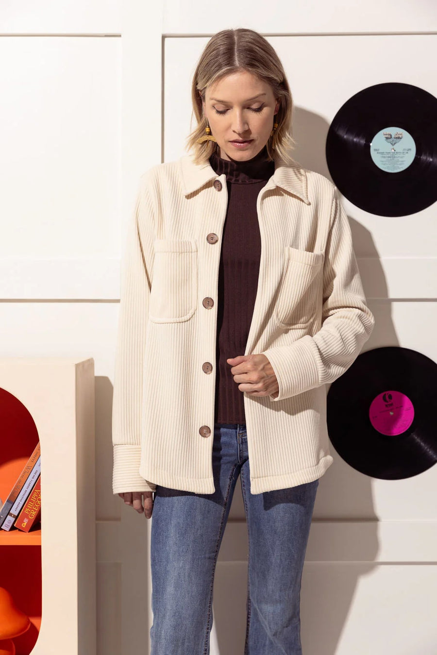 Veste Joplin crème par Cherry Bobin
