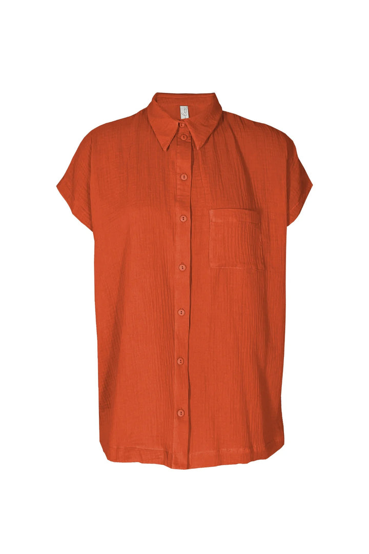 Chemisier Kandice tangerine par Melow