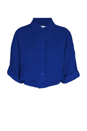 Chemisier Kemet cobalt par Melow
