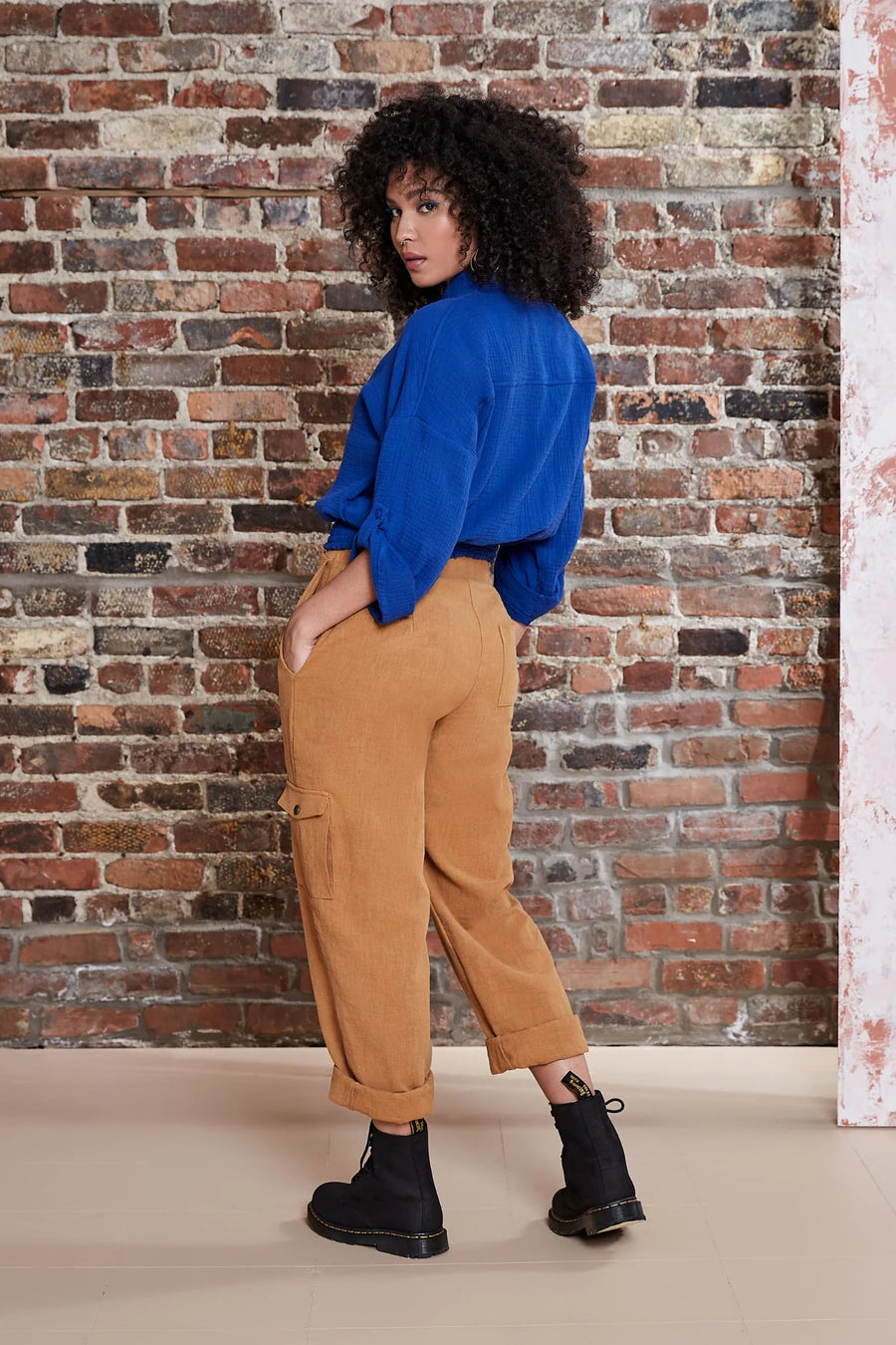 Chemisier Kemet cobalt par Melow