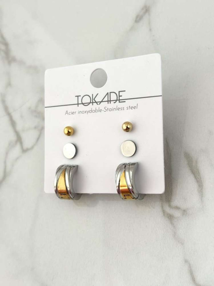 Trio de Boucles d'oreilles Kina de Tokade