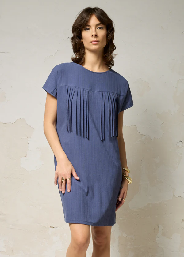 Tunique ou robe Lyssa sand, denim ou fiesta de Cokluch