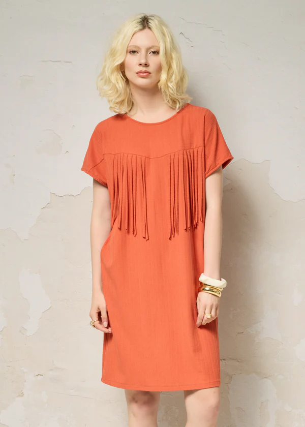 Tunique ou robe Lyssa sand, denim ou fiesta de Cokluch