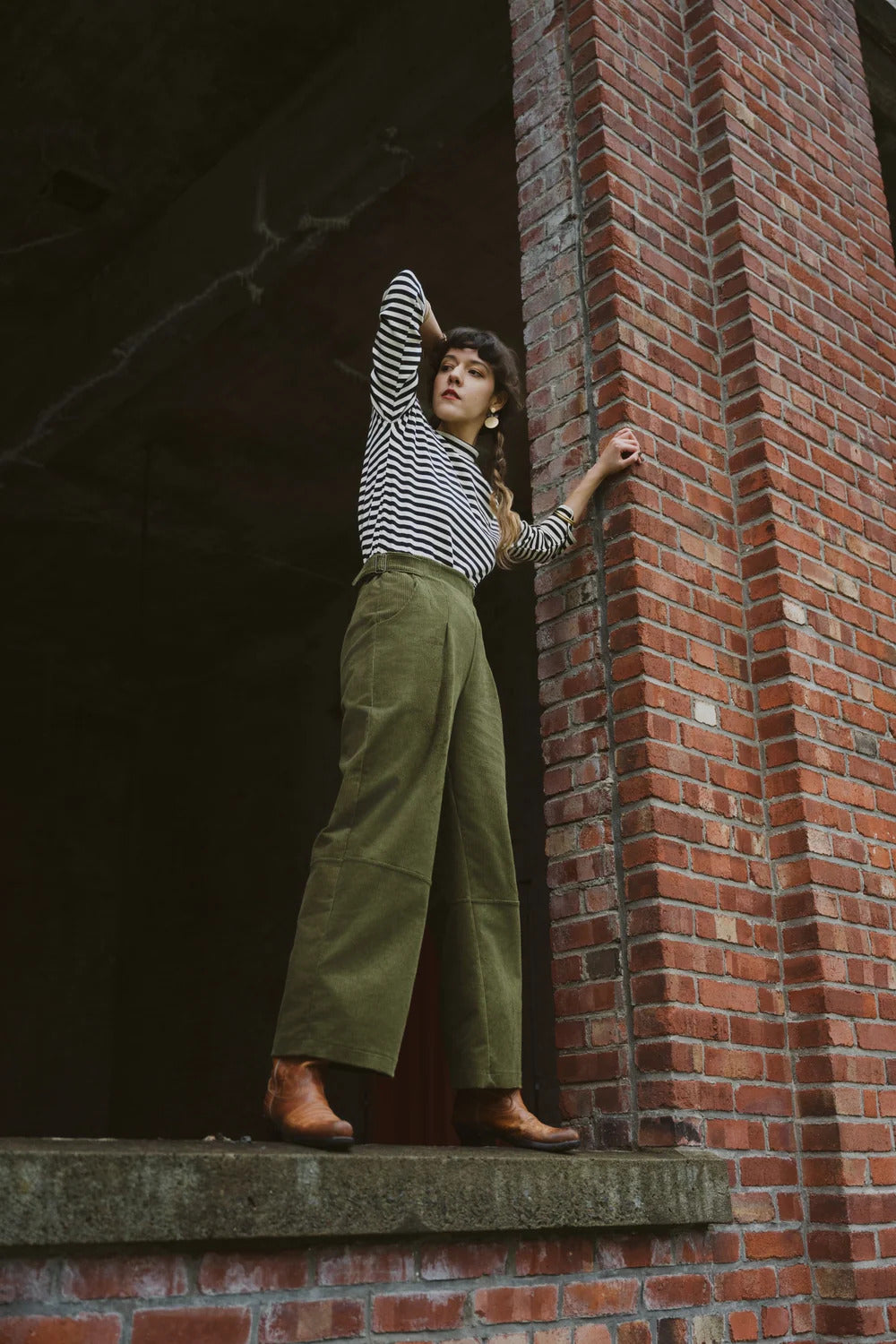 Pantalon Pimbina Corduroy Olive de Kazak
