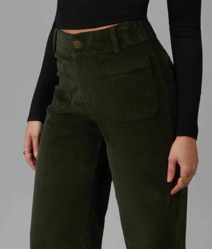 Pantalon Colette vert olive par Lola Jeans