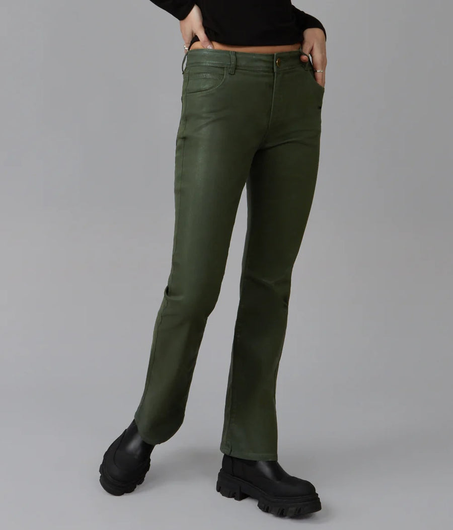 Jeans Billie bootcut olive par Lola Jeans