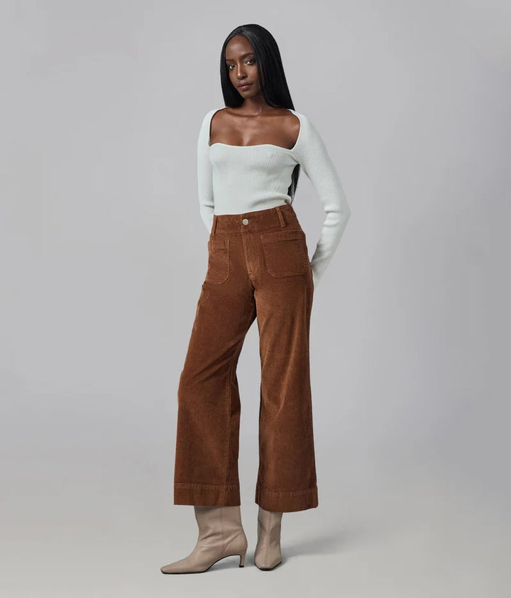 Pantalon Colette brun flamboyant par Lola Jeans