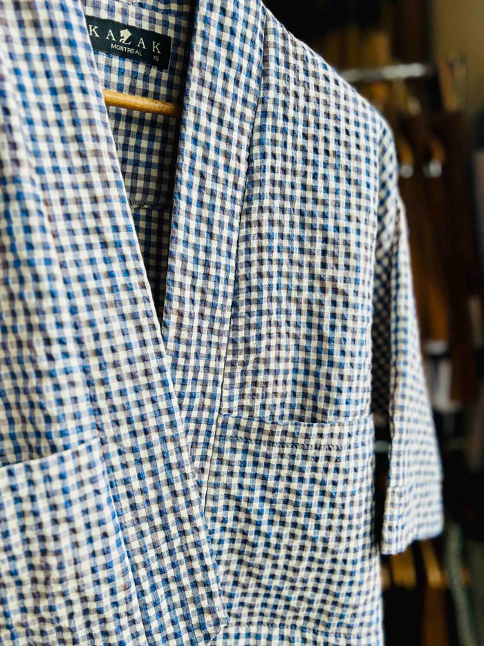Veste Magnolia vichy teal de Kazak