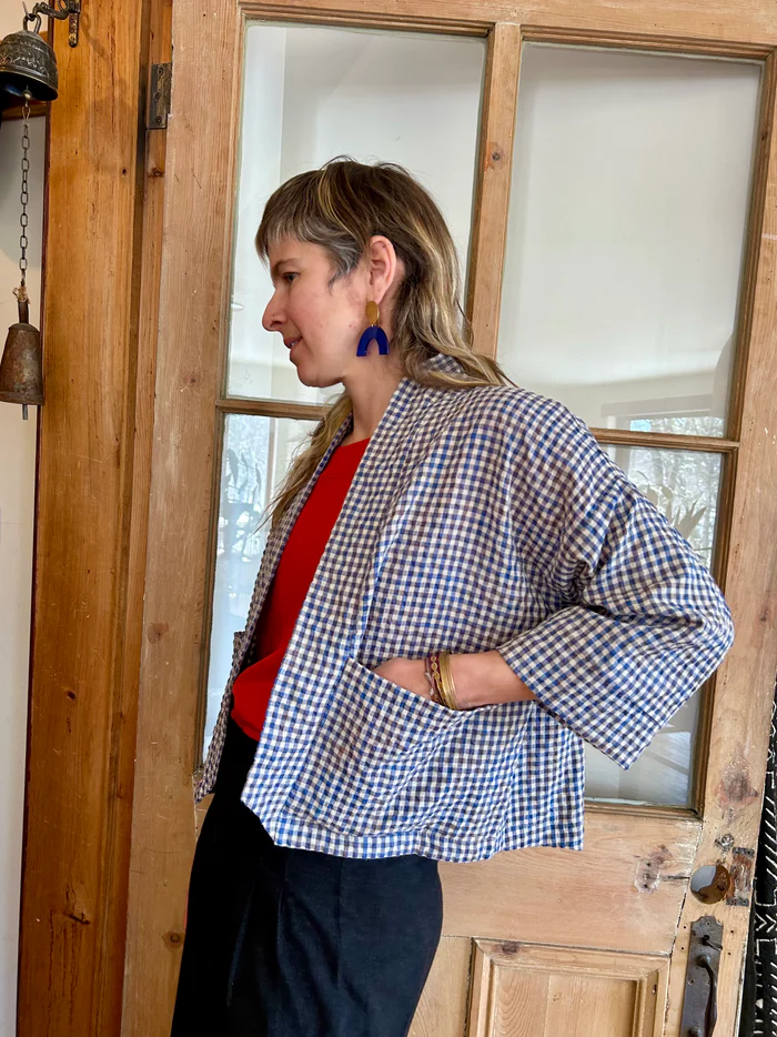 Veste Magnolia vichy teal de Kazak