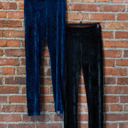 Legging Toudou en french terry noir, marine ou lilas ou velours noir de Marie C