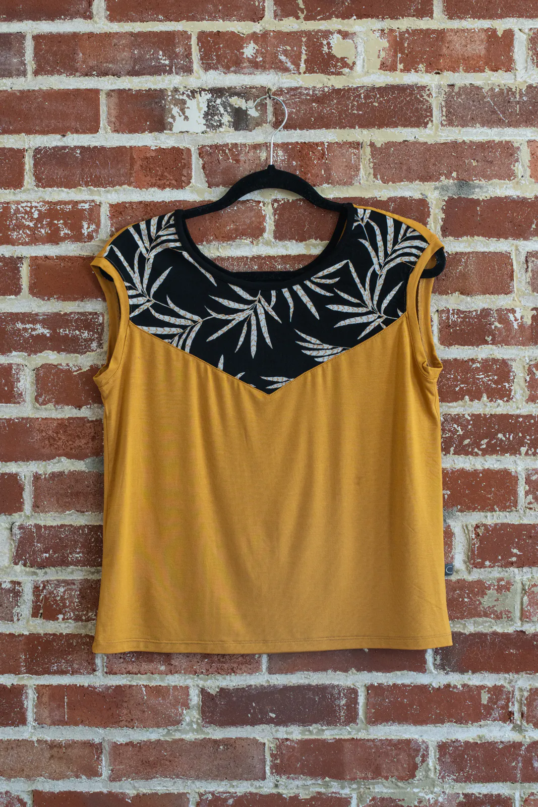 Top Pepita jaune de Marie C