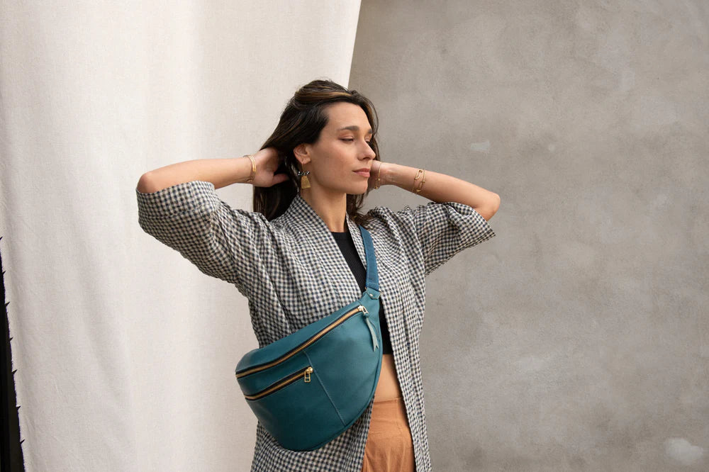 Sac Pinacle Banane caramel sarcelle de Kazak