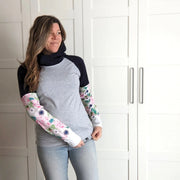Chandail hoodie fleurs pastel de APRT