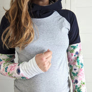 Chandail hoodie fleurs pastel de APRT