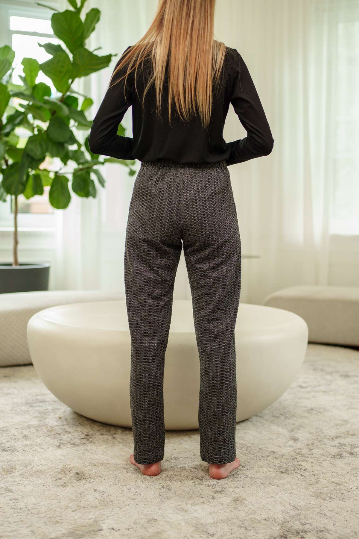 Pantalon Murphy jacquard charbon de Rien ne se perd tout se crée