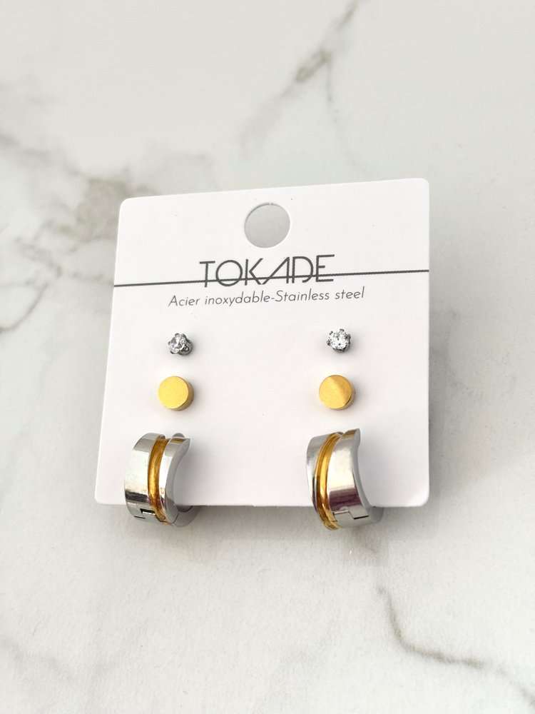 Trio de Boucles d'oreilles Petina de Tokade