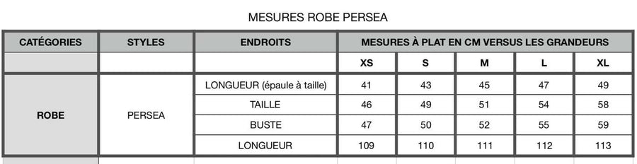 Robe Persea lune de minuit de Kazak