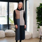 Robe Bonaventure noir et rayé de Rien ne se perd tout se crée