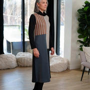 Robe Bonaventure noir et rayé de Rien ne se perd tout se crée