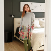 Robe Péribonka roses trémières de Rien ne se perd tout se crée