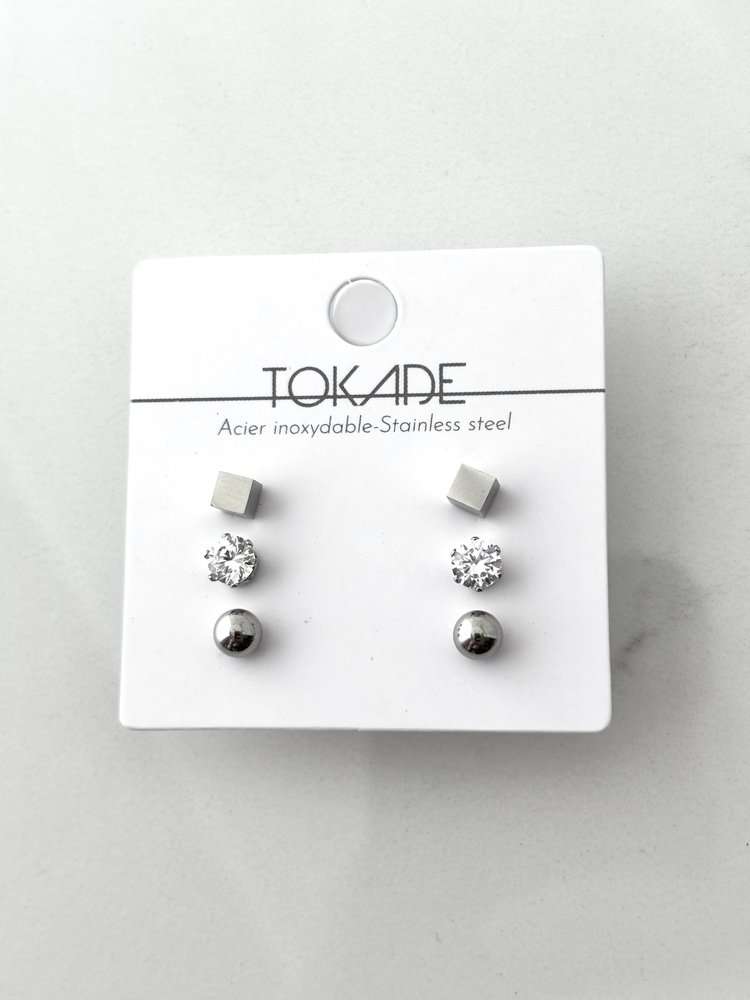 Trio de Boucles d'oreilles Rym de Tokade