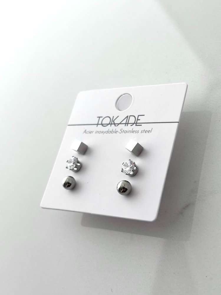 Trio de Boucles d'oreilles Rym de Tokade