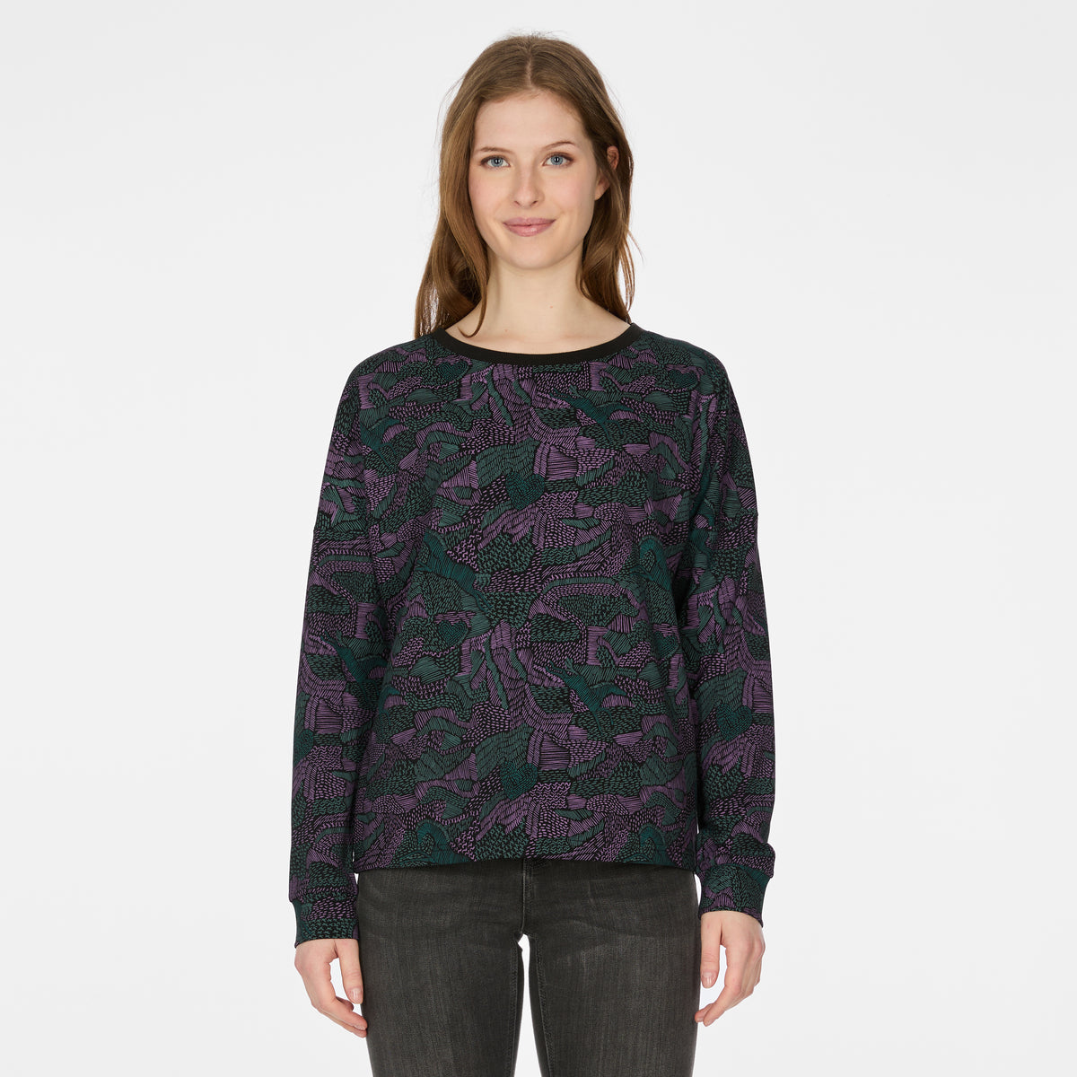 Chandail Shimona print dark green de Ragwear