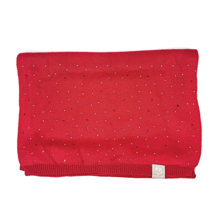 Foulard rouge faux diamants par Furlux