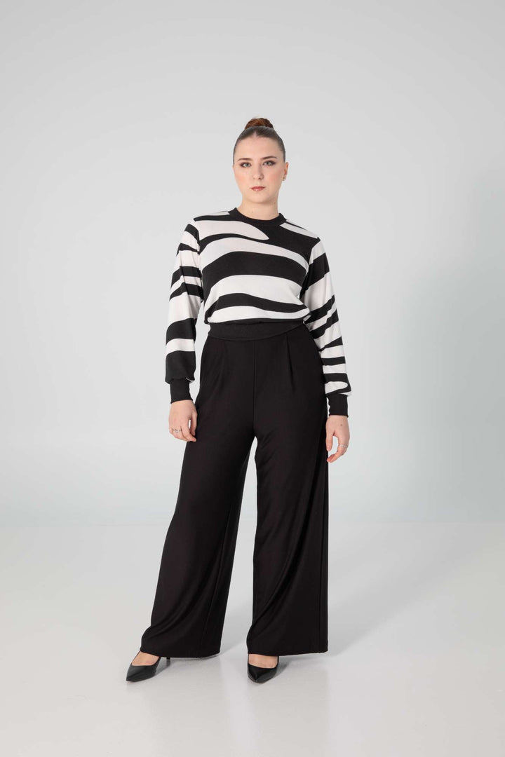 Chandail Wanda noir et blanc de Slak